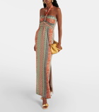 Diane von Furstenberg Annabelle printed jersey maxi dress