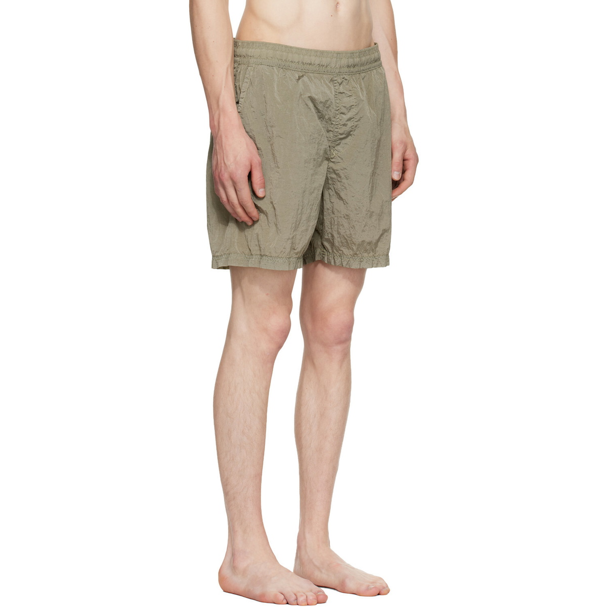 Stone Island Khaki B100004 Nylon Metal Econyl Swim Shorts