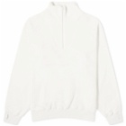 Beams Plus Men's Half Zip Popover Fleece Jacket in Off White