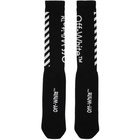 Off-White Black and White Diagonal Socks