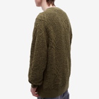 Daily Paper Men's Shield Crochet Sweater in Four Leaf