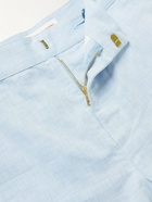 Orlebar Brown - Harrop Straight-Leg Linen and Cotton-Blend Shorts - Blue