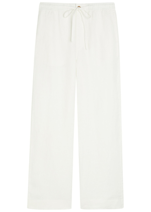 Photo: Polo Ralph Lauren Wide-leg Linen Trousers White