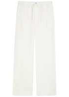 Polo Ralph Lauren Wide-leg Linen Trousers White