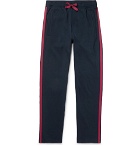 Schiesser - Oskar Slim-Fit Tapered Loopback Cotton-Jersey Sweatpants - Navy