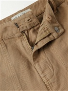 Nili Lotan - Luna Cropped Cotton and Linen-Blend Canvas Trousers - Neutrals