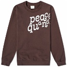 Museum of Peace and Quiet Etched Crew Sweat in Brown