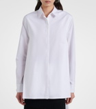Alaïa Asymmetric cotton poplin shirt