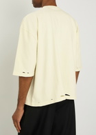 Willy Chavarria Tectate Buffalo Printed Cotton T-shirt White
