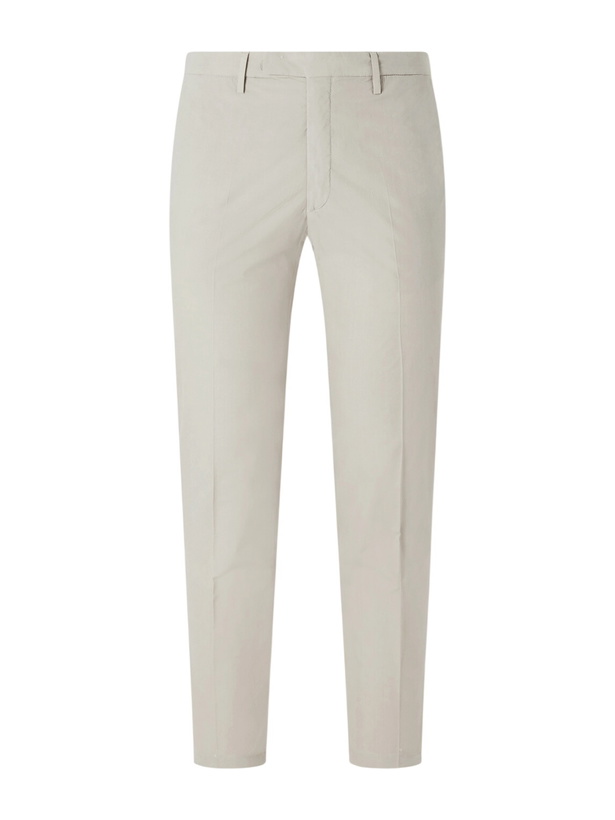 Photo: Boglioli - Straight-Leg Cotton-Blend Suit Trousers - Neutrals