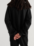 FEAR OF GOD ESSENTIALS - Logo-Print Cotton-Blend Jersey Sweatshirt - Black