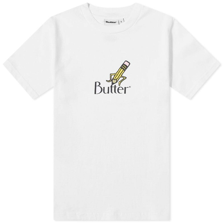 Photo: Butter Goods Men's Pencil Logo T-Shirt in White