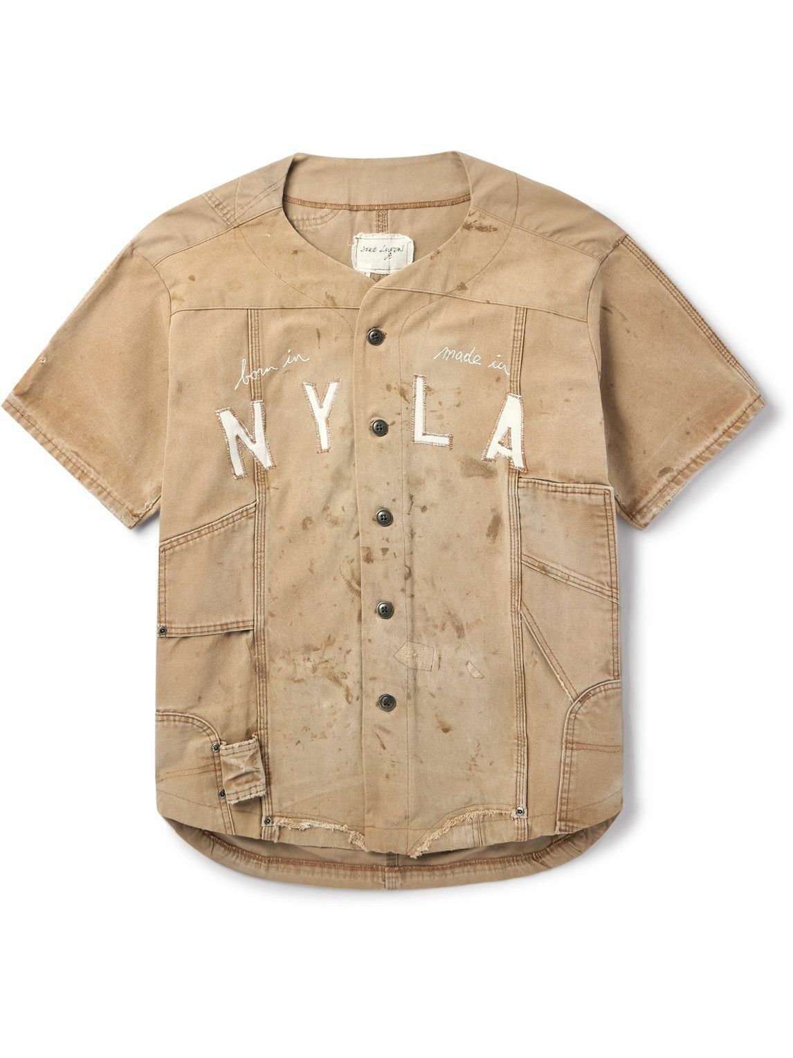 Greg Lauren Red Plaid Kimono Studio Shirt Greg Lauren
