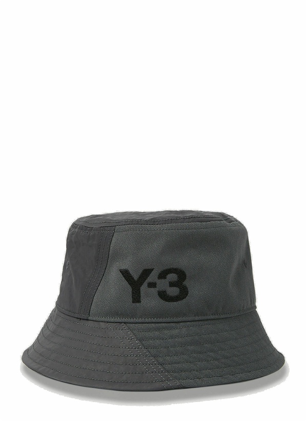 Photo: Y-3 - Tonal Panel Bucket Hat in Grey