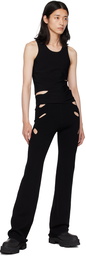 Dion Lee Black Cutout Tank Top