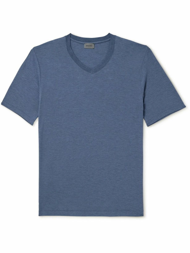Photo: Hanro - Stretch-Jersey T-Shirt - Blue