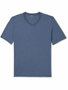 Hanro - Stretch-Jersey T-Shirt - Blue