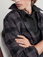 A.P.C. - Logo-Embroidered Cotton-Jersey Polo Shirt - Black