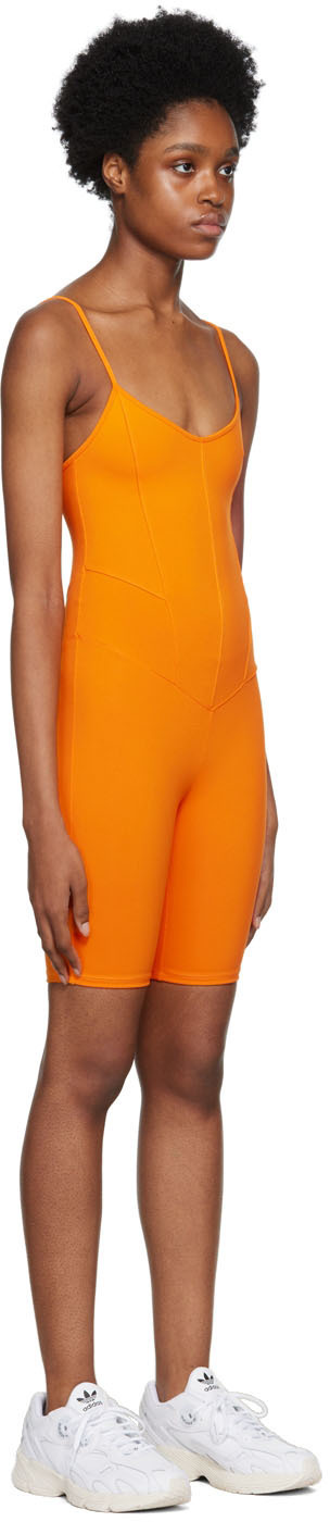 Live the Process Orange Corset Bodysuit