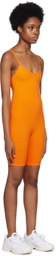 Live the Process Orange Corset Bodysuit