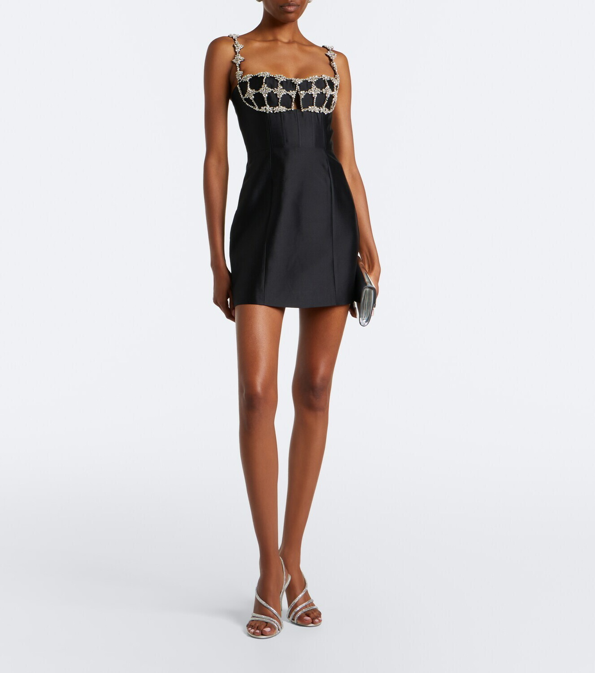 Rachel Gilbert Acacia wool and silk bustier dress