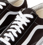 Vans - OG Old Skool LX Leather-Trimmed Canvas and Suede Sneakers - Black