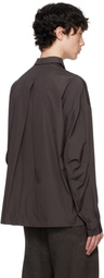 DEVOA Brown Poplin Shirt
