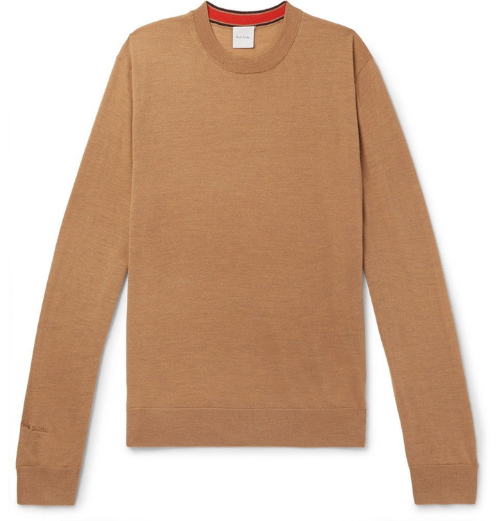 Photo: Paul Smith - Merino Wool Sweater - Men - Camel