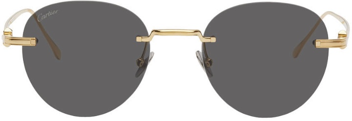 Photo: Cartier Gold Round Sunglasses