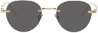 Cartier Gold Round Sunglasses