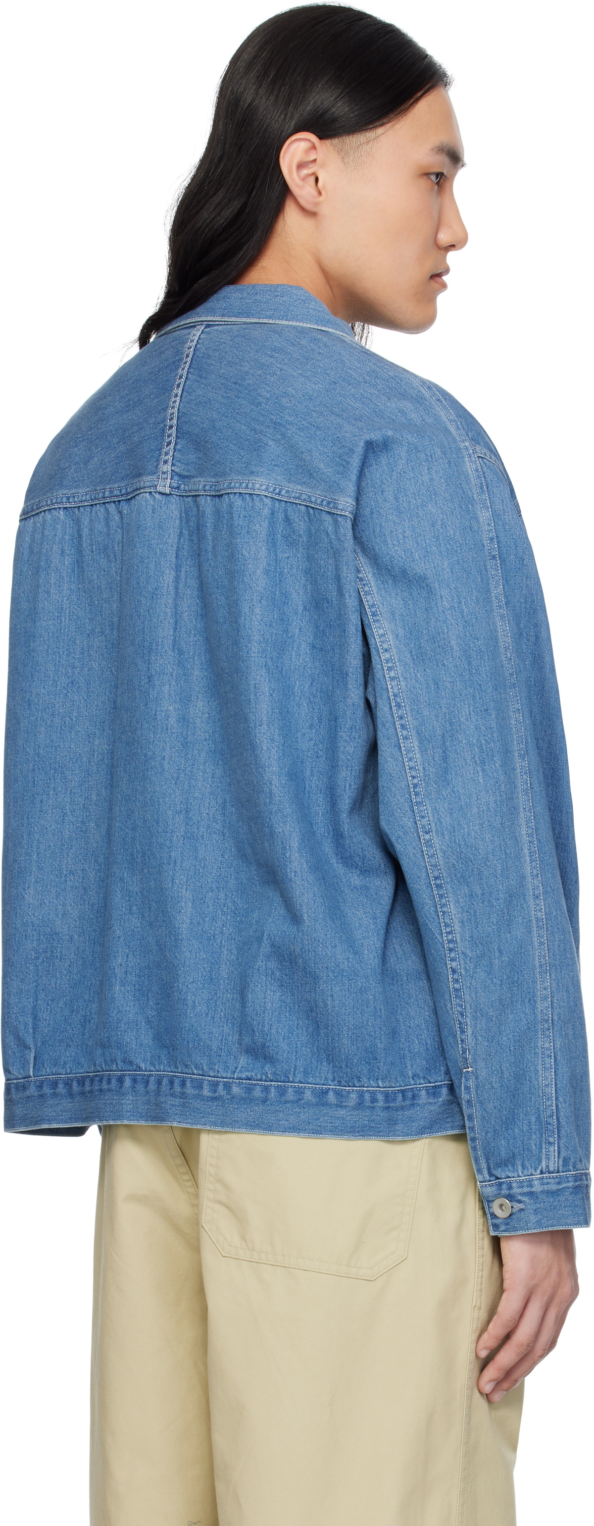 nanamica Blue Short Denim Jacket