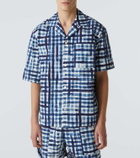 Bottega Veneta Gingham cotton bowling shirt
