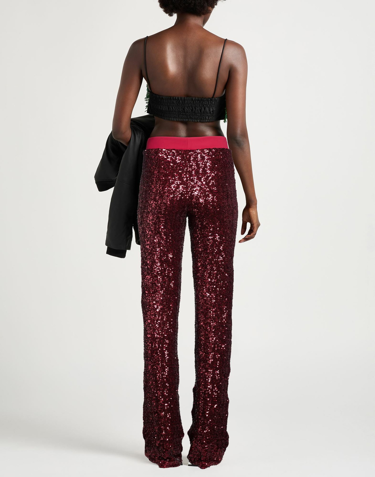 Chiara Boni La Petite Robe Womens Pants Burgundy