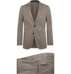 Hugo Boss - Taupe Nolin/ Brider Slim-Fit Cotton-Blend Sateen Suit - Brown