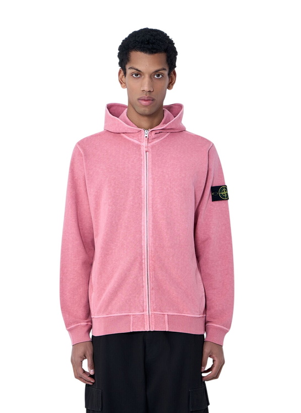 Photo: Stone Island Logo Patch Hooded Sweatshirt
