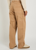 Moncler Straight-leg Stretch-cotton Trousers Tan