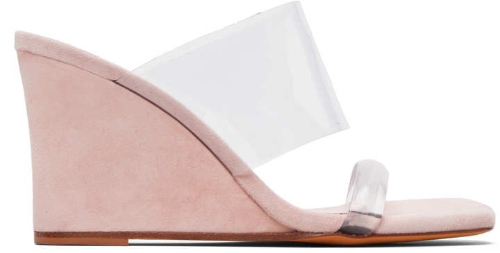 Photo: Maryam Nassir Zadeh Pink Olympia Wedge Heeled Sandals