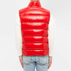 Moncler Men's Parpaillon Tricolore Band Gilet in Red