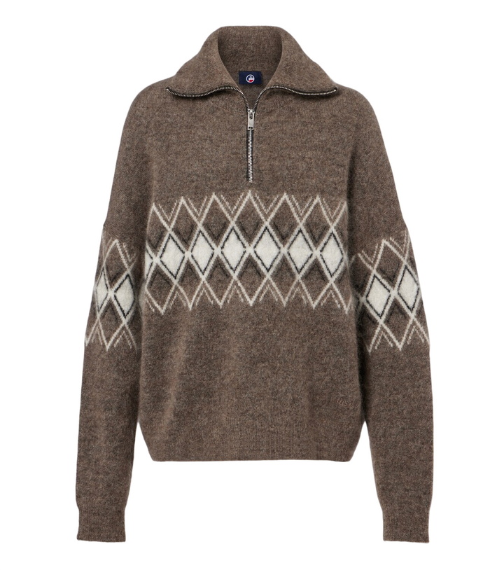Photo: Fusalp Mireva mohair-blend half-zip sweater