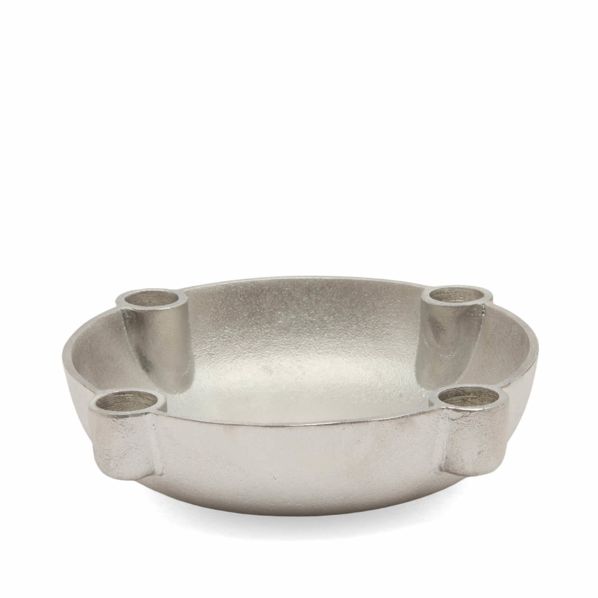 ferm LIVING Bowl Candle Holder - Medium in Aluminium 