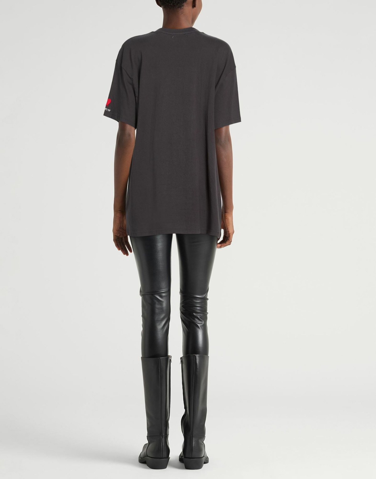Open Yy Womens T-shirt Charcoal