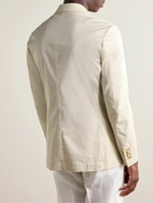 De Petrillo - Slim-Fit Cotton-Blend Suit Jacket - Neutrals