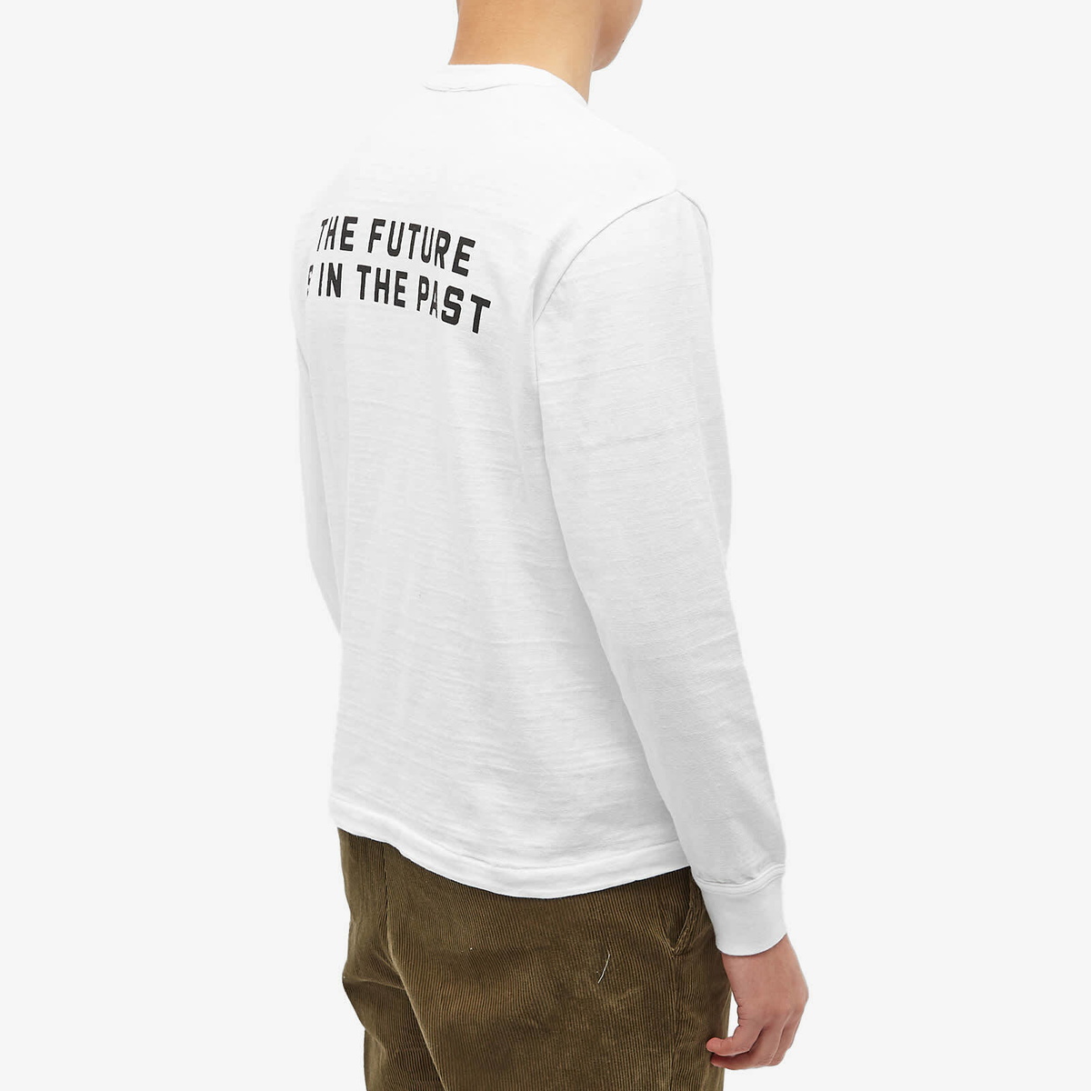 Human Made Men's Long Sleeve Dryalls T-Shirt in White Human Made