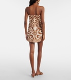 Johanna Ortiz Raíz Ritual strapless linen minidress