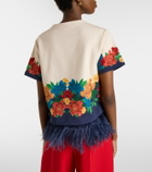 La DoubleJ La Scala floral cotton jersey T-shirt