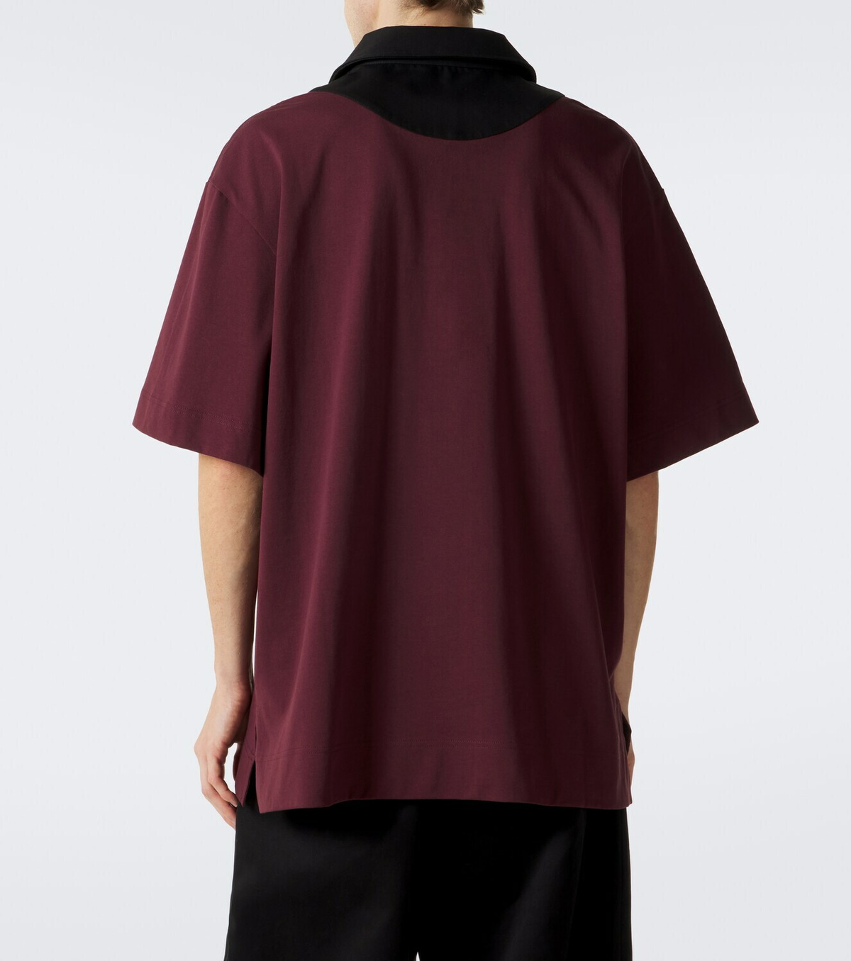 Simone Rocha Lace-up cotton polo shirt
