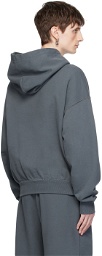 Dolce&Gabbana Gray Cropped Hoodie