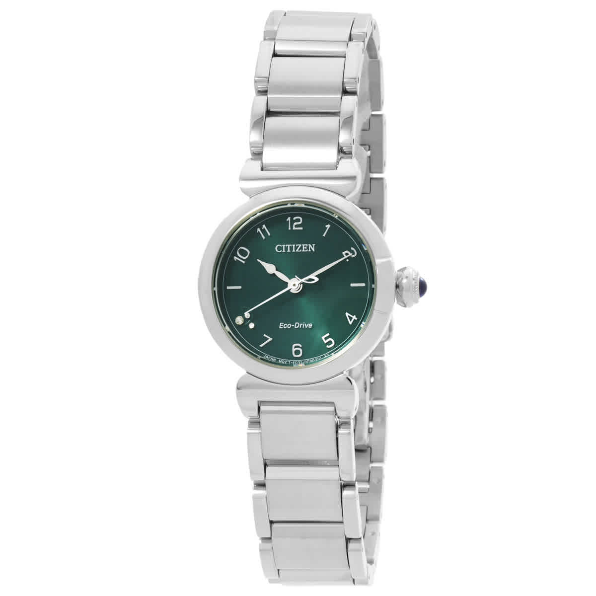 Citizen L May Bells Eco-Drive Green Dial Ladies Watch EM1130-83X