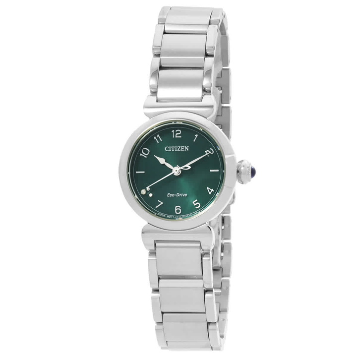 Photo: Citizen L May Bells Eco-Drive Green Dial Ladies Watch EM1130-83X