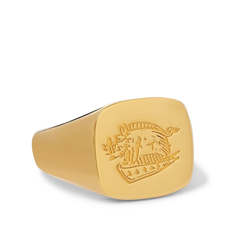 Photo: Kingsman - Deakin & Francis Gold-Plated Signet Ring - Gold